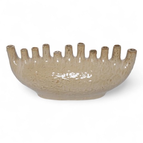 VASO OVALE BARON CREMA H.23